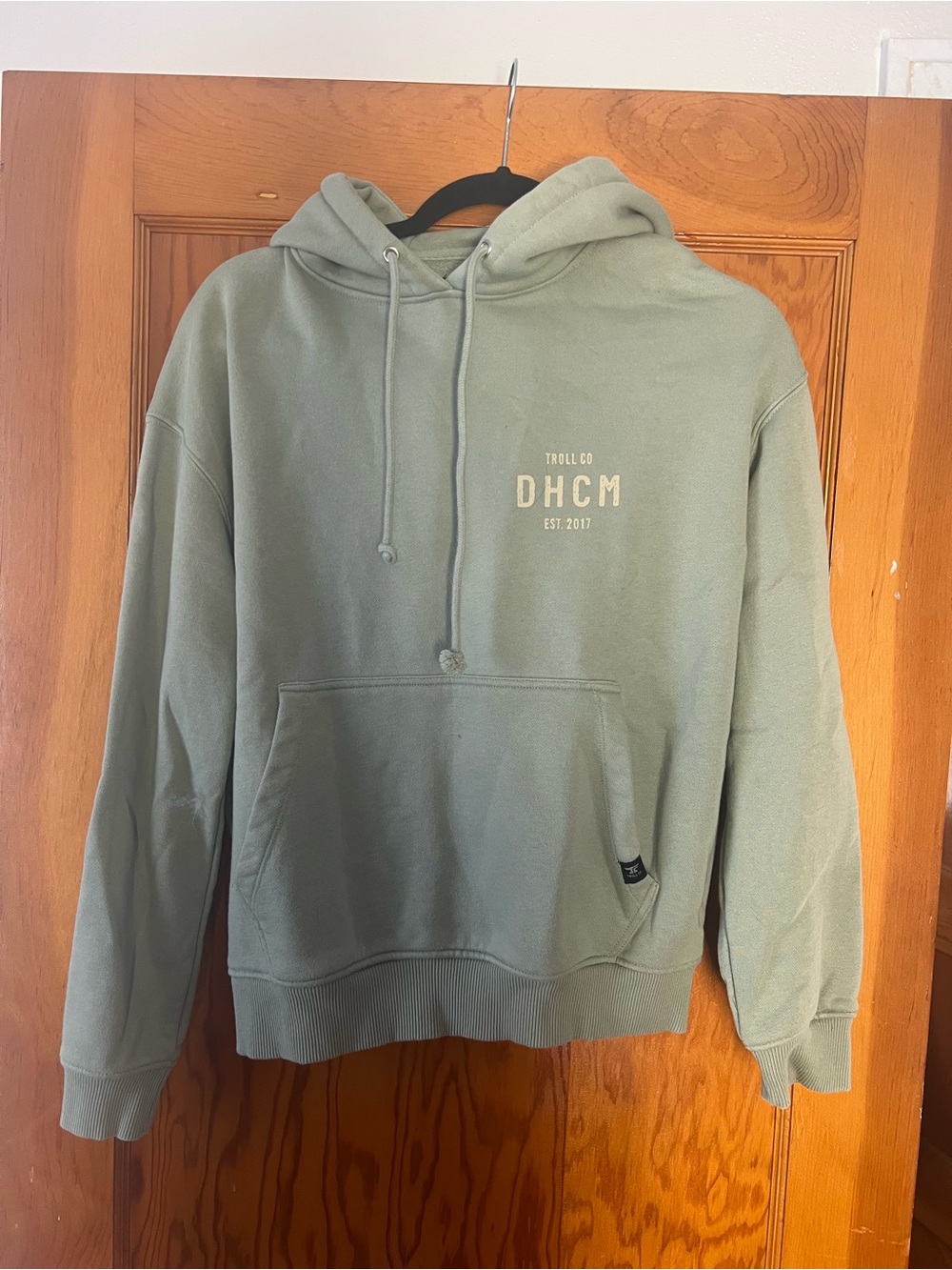 Olive Green Hooded Sweatshirt
